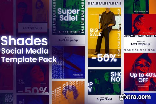 Shades Post + Story Social Media Template