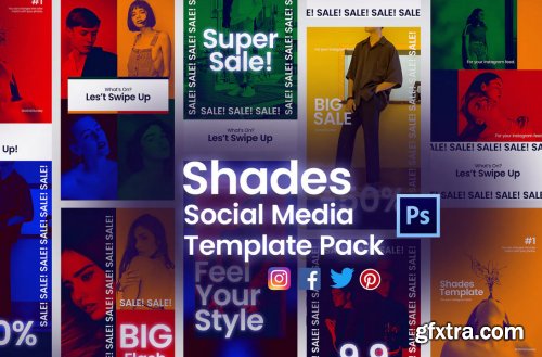 Shades Post + Story Social Media Template