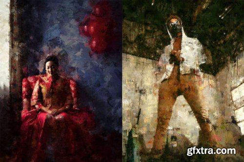 CreativeMarket - Abstract Art Photoshop Action 4403730