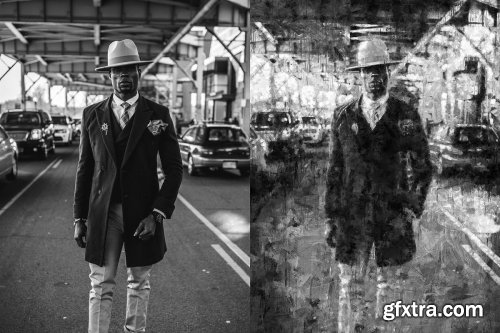 CreativeMarket - Abstract Art Photoshop Action 4403730