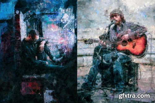 CreativeMarket - Abstract Art Photoshop Action 4403730