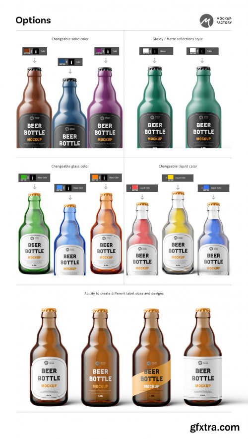CreativeMarket - Steinie Beer Bottle Mockup 4335055