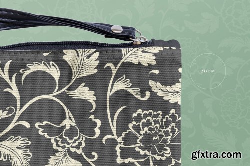 CreativeMarket - Fabric Wristlet Bag Mockup 4103667