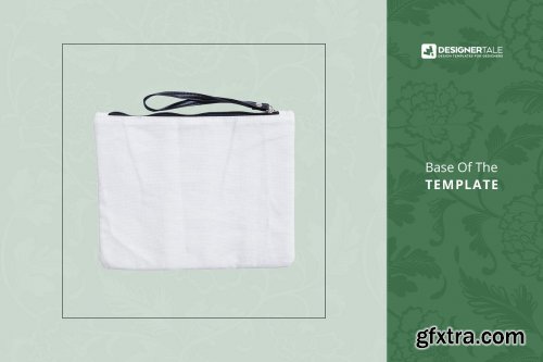 CreativeMarket - Fabric Wristlet Bag Mockup 4103667