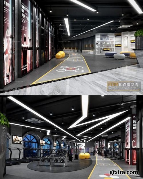 Gym/Yoga 001 3D model