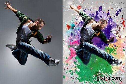 CreativeMarket - Color Blast Photoshop Action 4406654