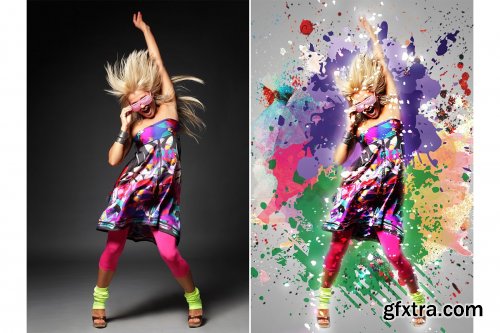 CreativeMarket - Color Blast Photoshop Action 4406654