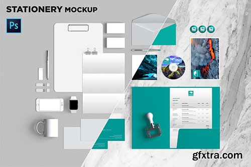 Brand Identity / Stationery Mockup 09 Brand Identity / Stationery Mockup 09