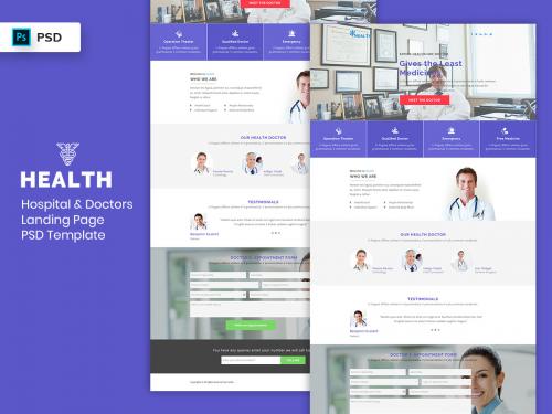 Hospital & Doctors Landing Page PSD Template-02 - hospital-doctors-landing-page-psd-template-02