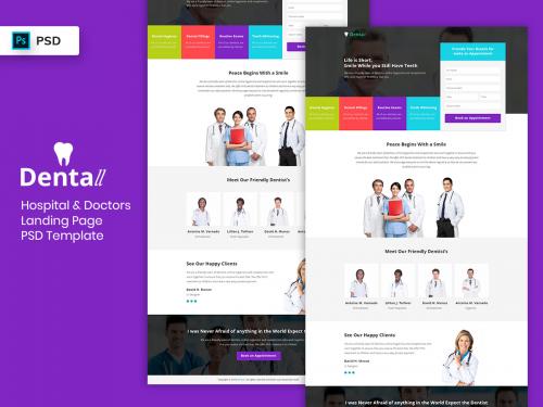 Hospital & Doctors Landing Page PSD Template-03 - hospital-doctors-landing-page-psd-template-03