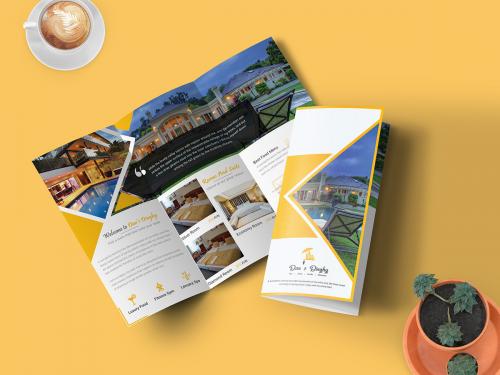 Hotel & Resort - Bifold Brochure Template - hotel-resort-bifold-brochure-template