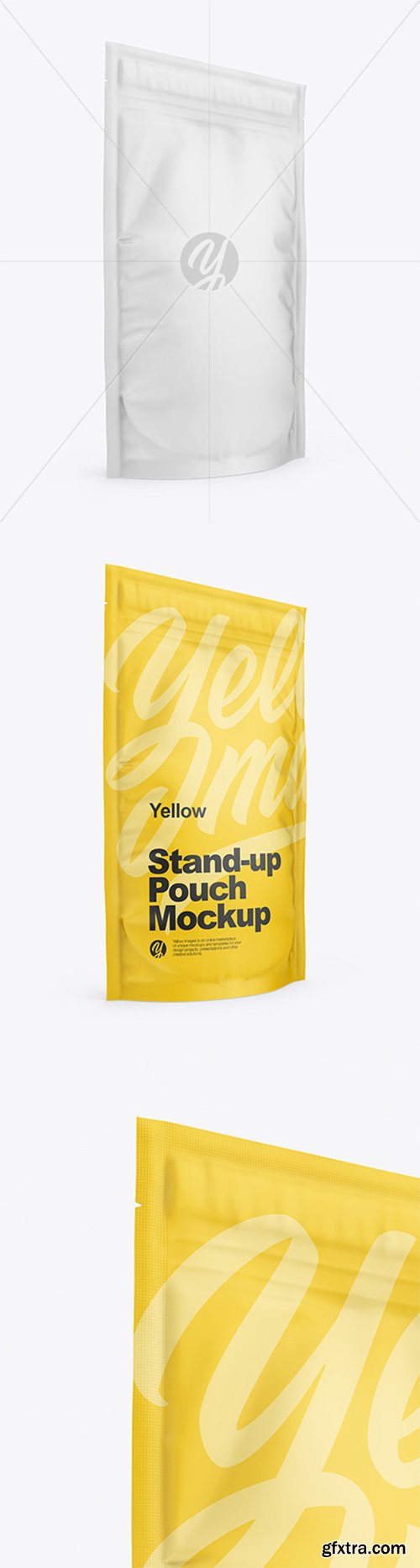 Matte Stand Up Pouch with Zipper Mockup 51966 Matte Stand Up Pouch with Zipper Mockup 51966