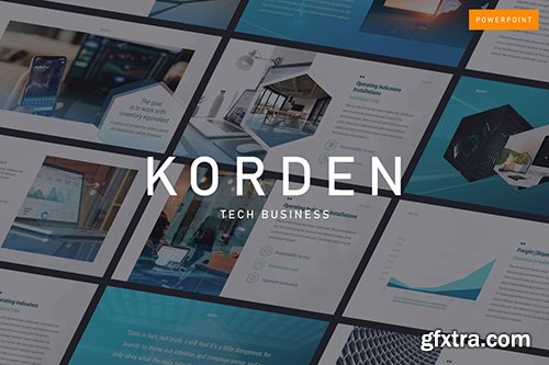 KORDEN - Tech Business Powerpoint, Keynote, Google Slides Template