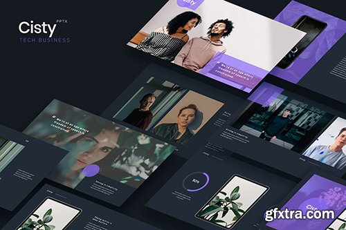 CISTY - Tech Business Powerpoint, Keynote, Google Slides Template