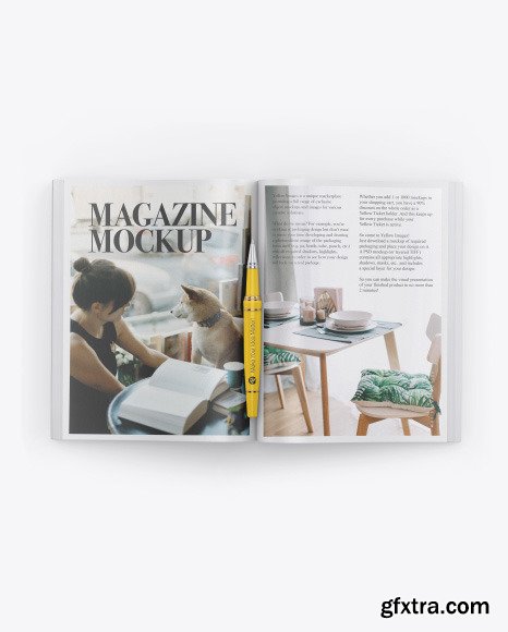 Textured Magazine Mockup 51547