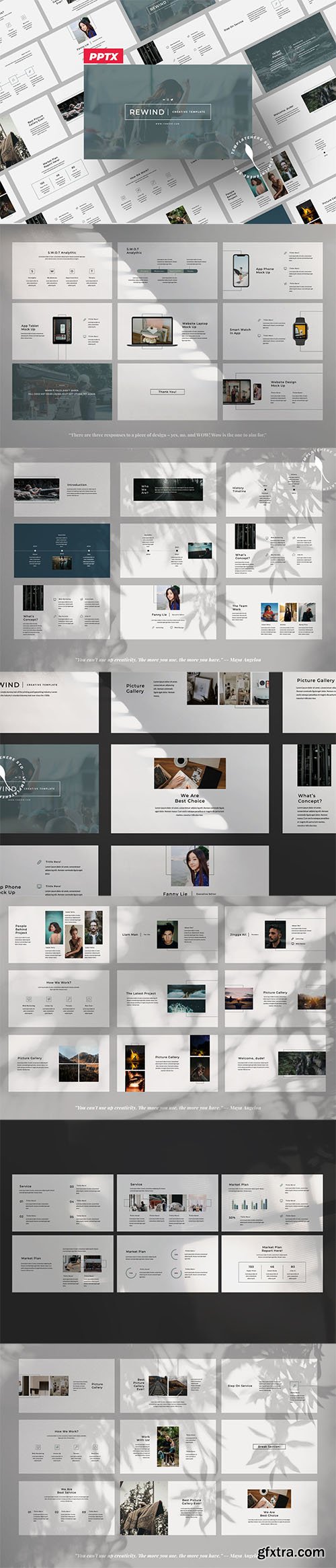 Rewind Minimalist Business Powerpoint, Keynote, Google Slides