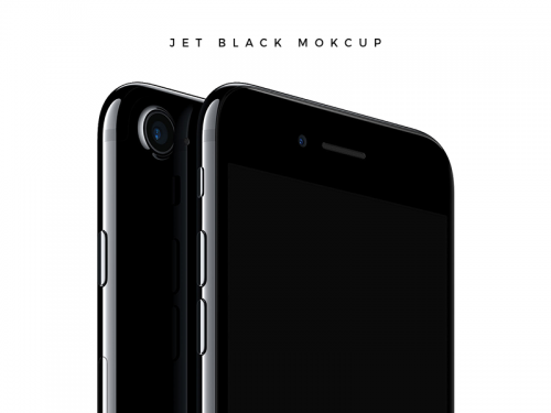 iPhone 7 Jet Black Mockup - iphone-7-jet-black-mockup