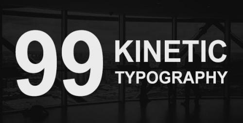 Videohive - 99 Kinetic Titles Pack