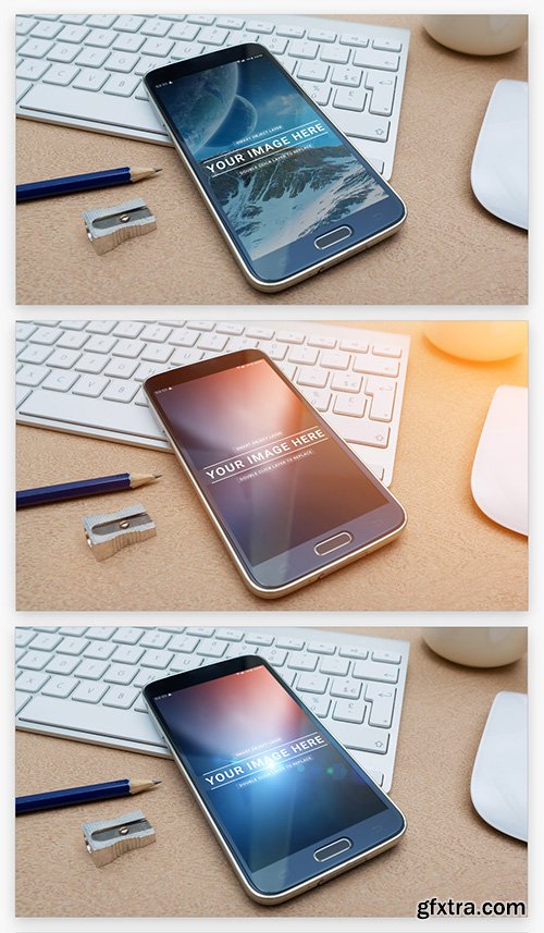 Modern Smartphone on a Keyboard 209391483
