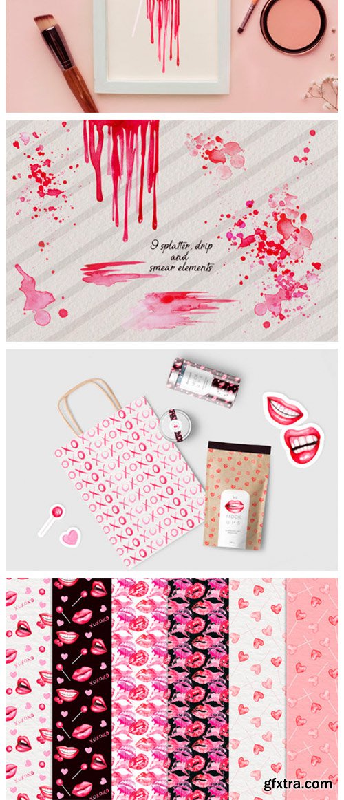 Watercolor Lips Collection 2402690 Watercolor Lips Collection 2402690