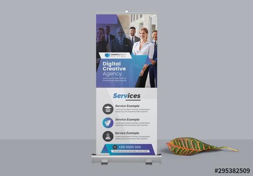 Corporate Business Roll Up Banner Layout - 295382509 - 295382509