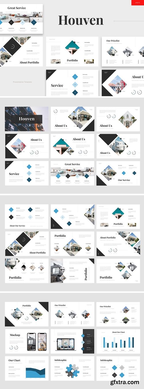 Houven Powerpoint, Keynote and Google Slides Templates