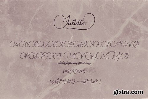 CM - Julietta Script Font 4449898