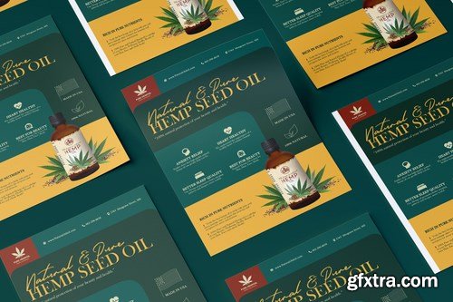 Hemp Product DL Rackcard A5 Business Flyer and Poster