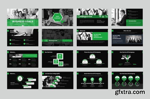 Business Goals Powerpoint Google Slides and Keynote Templates