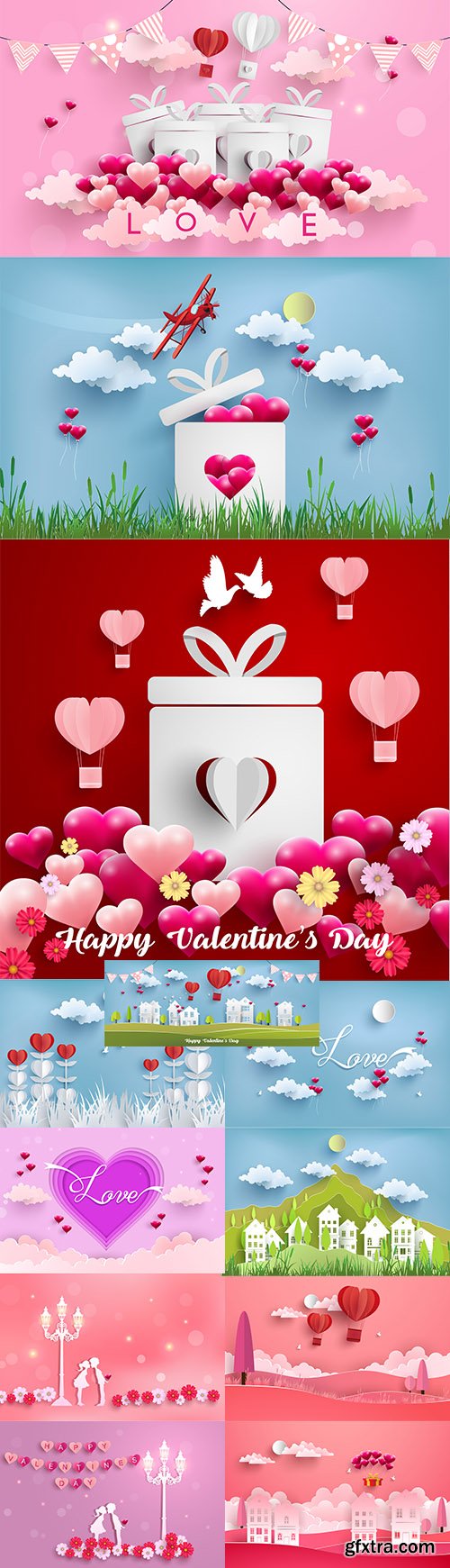 Happy Valentines Day Illustration Vector Set Vol 3