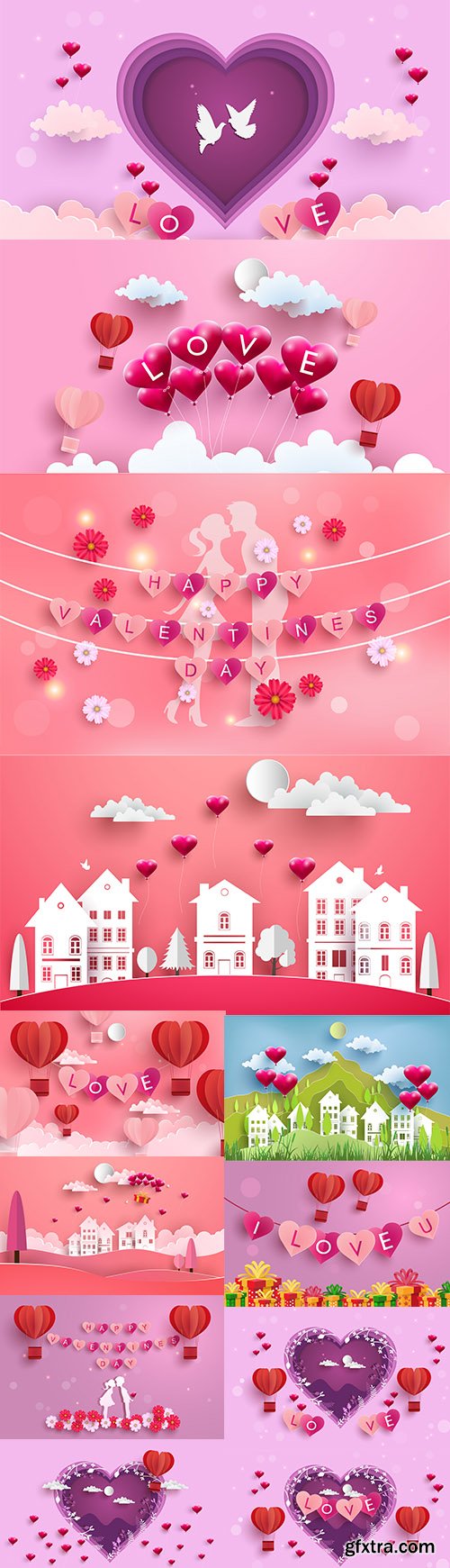 Happy Valentines Day Illustration Vector Set Vol 2