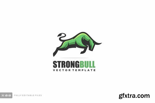 Bull Mascot Logo Template
