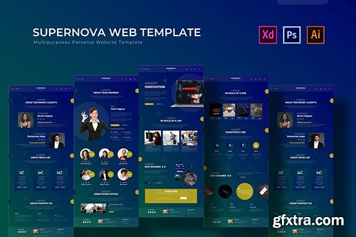 Supernova | PSD Web Template