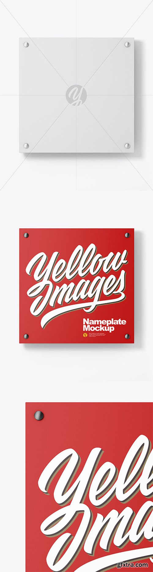 Matte Nameplate Mockup 52277