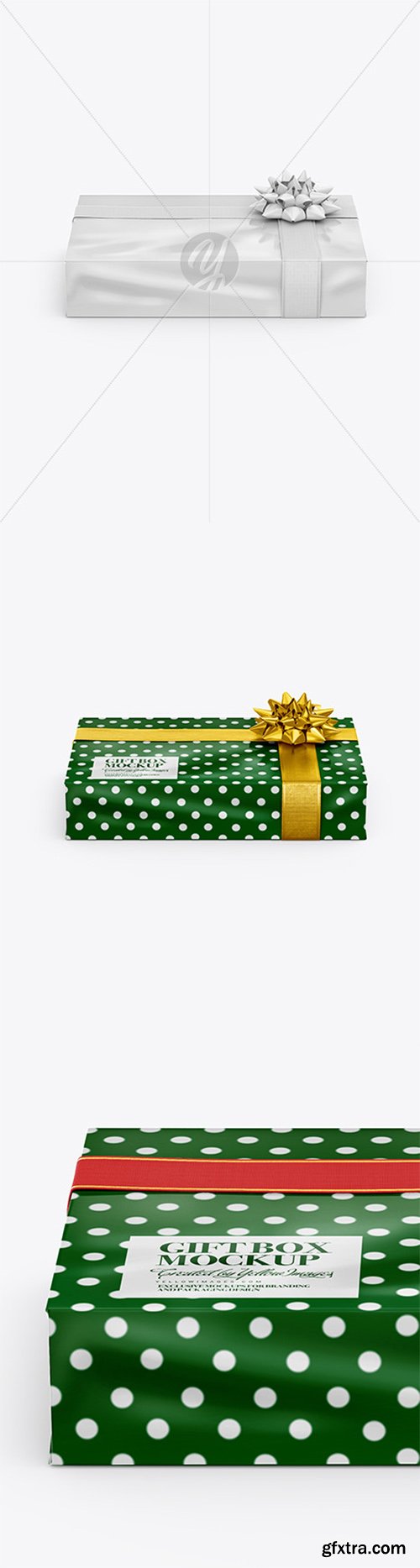 Glossy Gift Box Mockup 52284