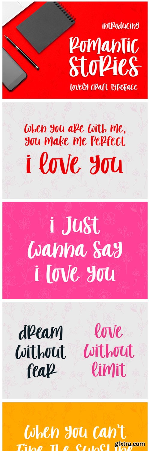 Romantic Stories Font Romantic Stories Font