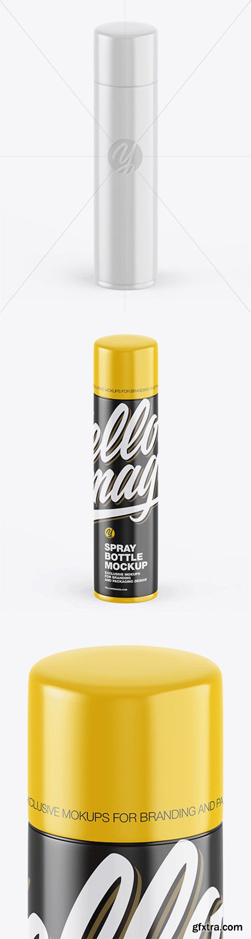 Glossy Spray Bottle Mockup 52359 Glossy Spray Bottle Mockup 52359