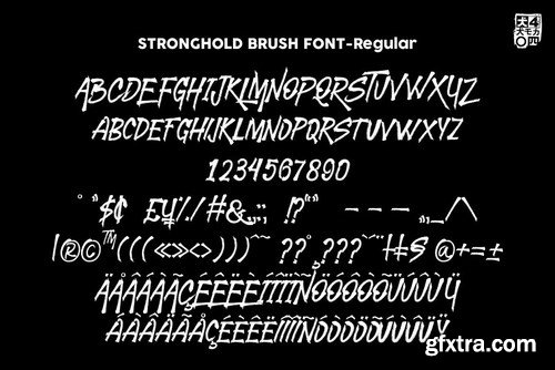 CM - STRONGHOLD Brush font 4456701 CM - STRONGHOLD Brush font 4456701