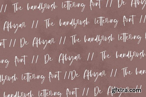 De Akhar - The Handbrush Lettering Font De Akhar - The Handbrush Lettering Font