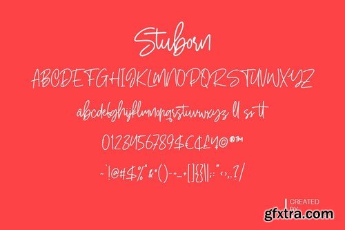Stuborn - Modern Handwritten Font
