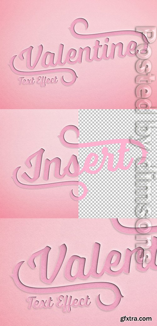 Valentine’S Day Paper Cut Text Effect Mockup 313647630 Valentine’S Day Paper Cut Text Effect Mockup 313647630