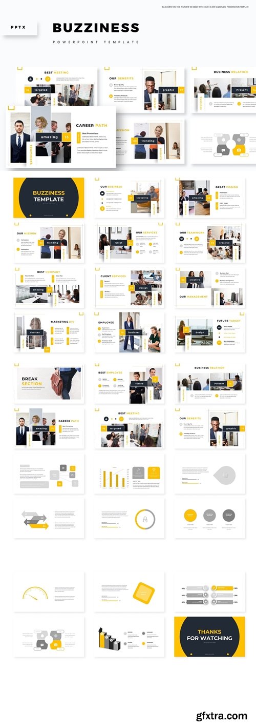 Buziness Powerpoint, Keynote and Google Slides Templates