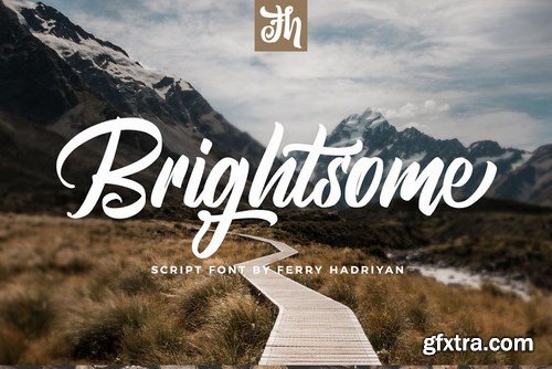 CM - Brightsome - Script Font 4462746 CM - Brightsome - Script Font 4462746