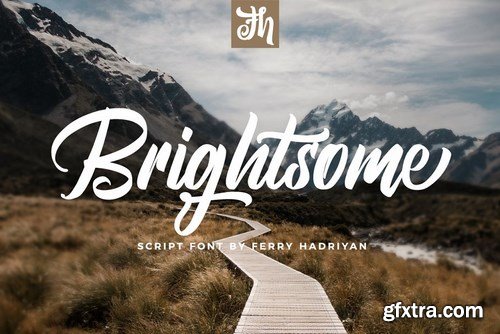CM - Brightsome - Script Font 4462746 CM - Brightsome - Script Font 4462746