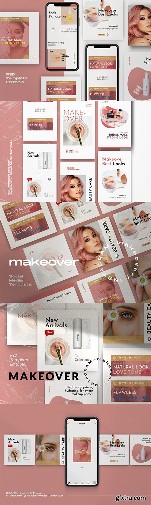 Makeover Pack 1 - Social Media Template Instagram Makeover Pack 1 - Social Media Template Instagram