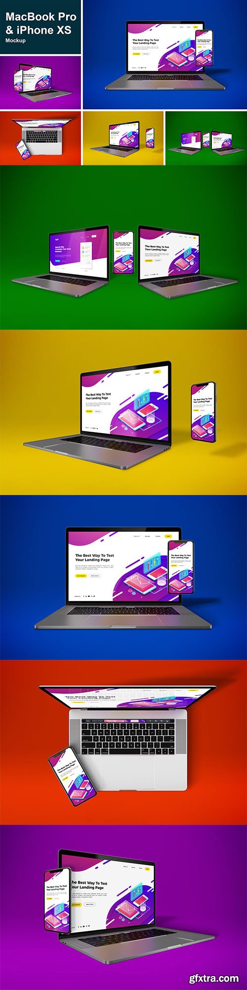 MacBook Pro & iPhone X MockUp