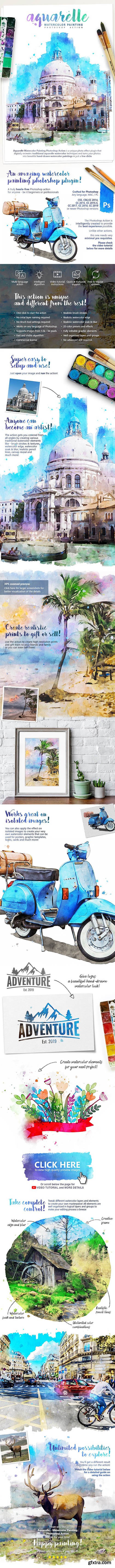 Graphicriver - Aquarelle - Watercolor Painting Photoshop Action 25391242 Graphicriver - Aquarelle - Watercolor Painting Photoshop Action 25391242