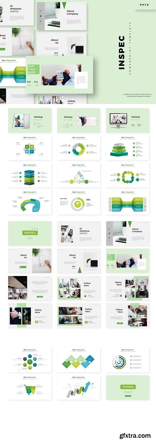 Inspec Powerpoint, Keynote and Google Slides Templates