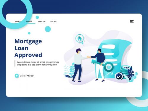 Landing page template of Mortgage Loan Approved - landing-page-template-of-mortgage-loan-approved
