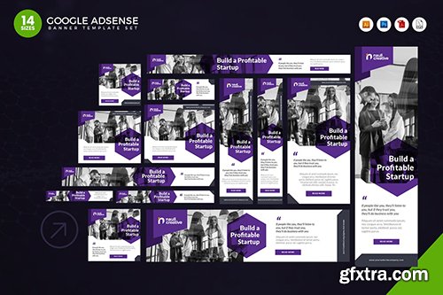 14 Corporate Startup Google Adsense Web Banner